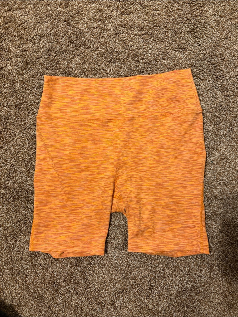 Outdoor Voices Orange Flow 7” shorts